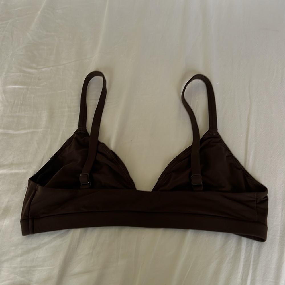 Skims Fits Everybody Triangle Bralette Medium Espresso